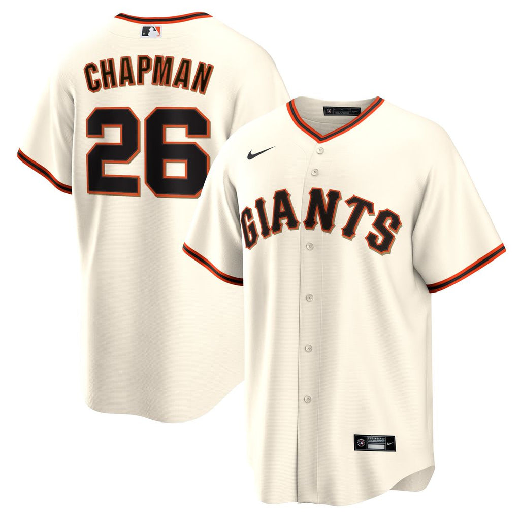 Matt Chapman San Francisco Giants Nike Home Replica Jersey - Cream Official MLB Team Apparel Baseball Fan Gear