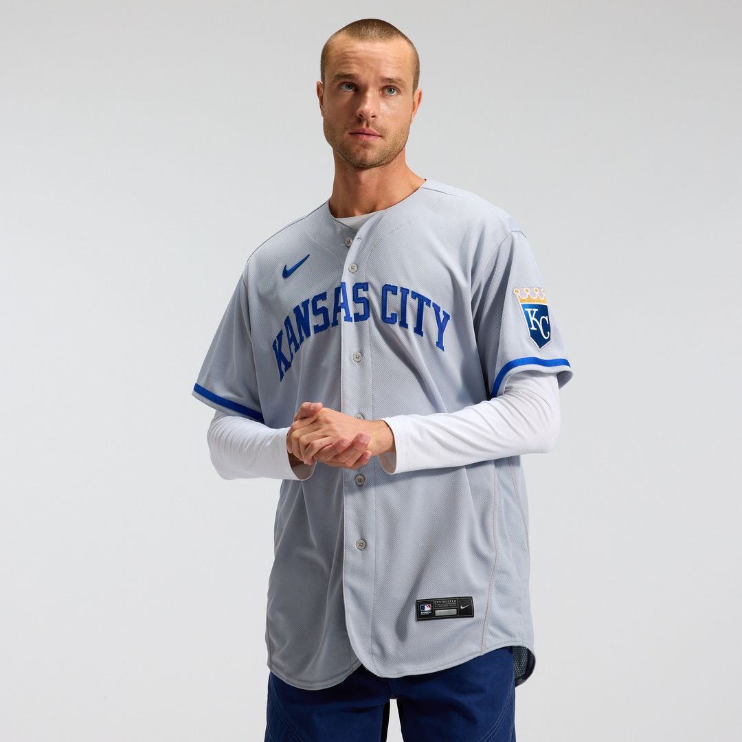 Kansas City Royals Nike 2022 Road Authentic Jersey - Gray Official MLB Team Apparel Baseball Fan Gear