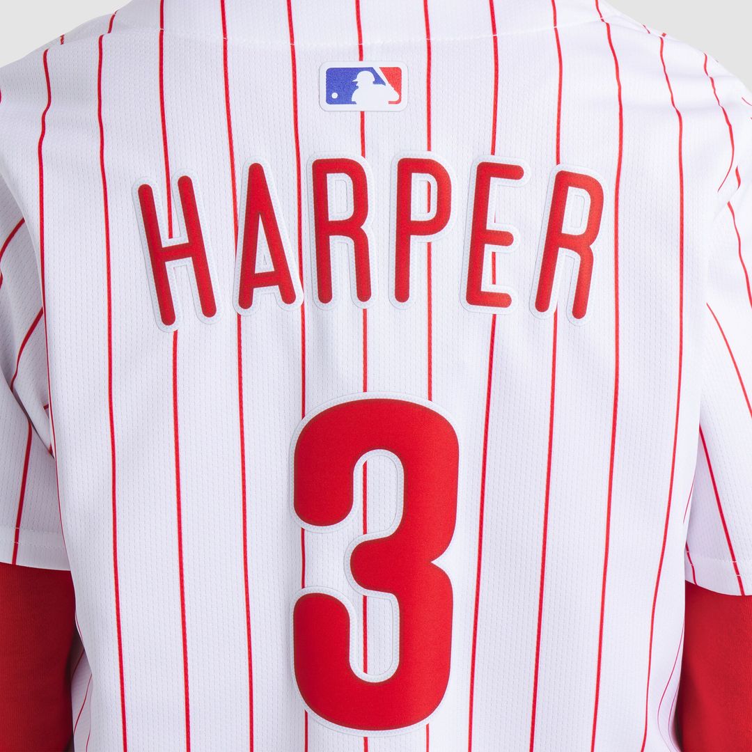 Bryce Harper Philadelphia Phillies Nike Women's Home Limited Player Jersey - White Official MLB Team Apparel Baseball Fan Gear