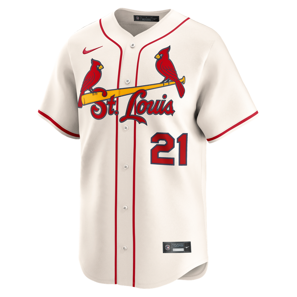 Lars Nootbaar St. Louis Cardinals Nike Alternate 2 Limited Jersey - Cream Official MLB Team Apparel Baseball Fan Gear