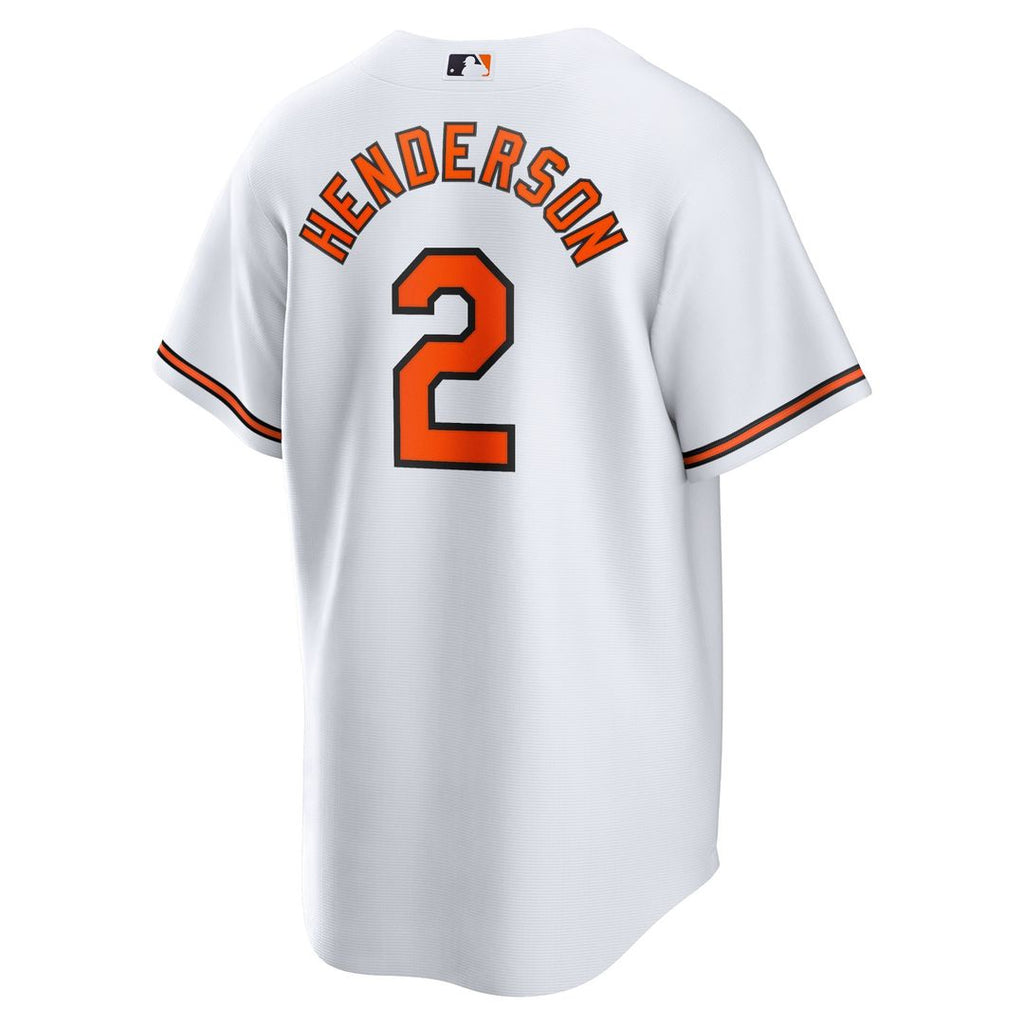 Gunnar Henderson Baltimore Orioles Nike Home Replica Player Jersey - White Official MLB Team Apparel Baseball Fan Gear