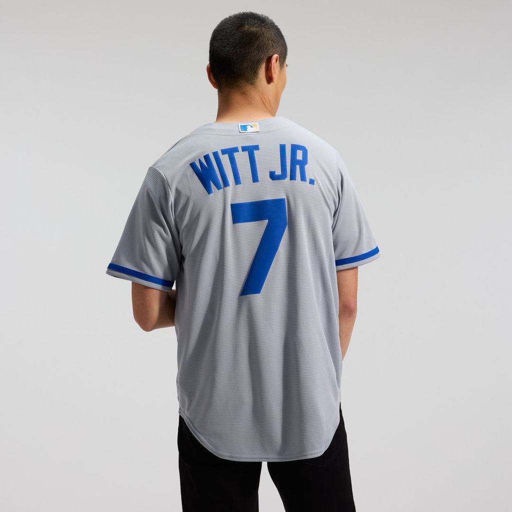 Bobby Witt Jr. Kansas City Royals Nike Alternate 2 Replica Jersey - Rush Blue Official MLB Team Apparel Baseball Fan Gear