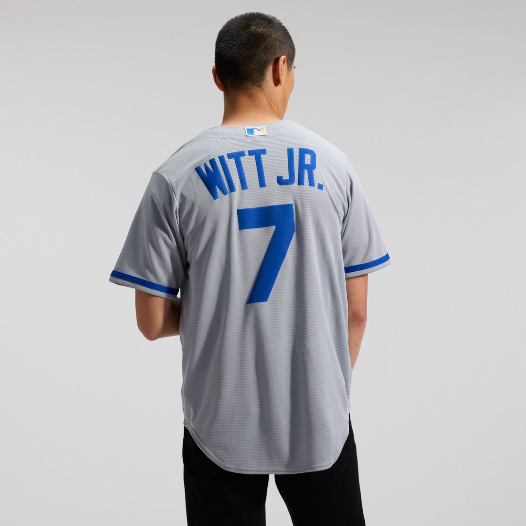Bobby Witt Jr. Kansas City Royals Nike Alternate 2 Replica Jersey - Rush Blue Official MLB Team Apparel Baseball Fan Gear