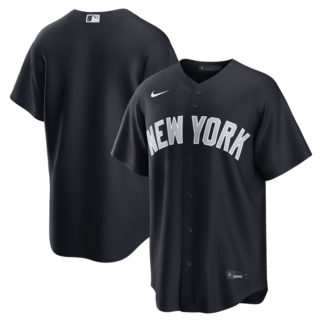 New York Yankees Nike Alternate Replica Jersey - Navy Official MLB Team Apparel Baseball Fan Gear