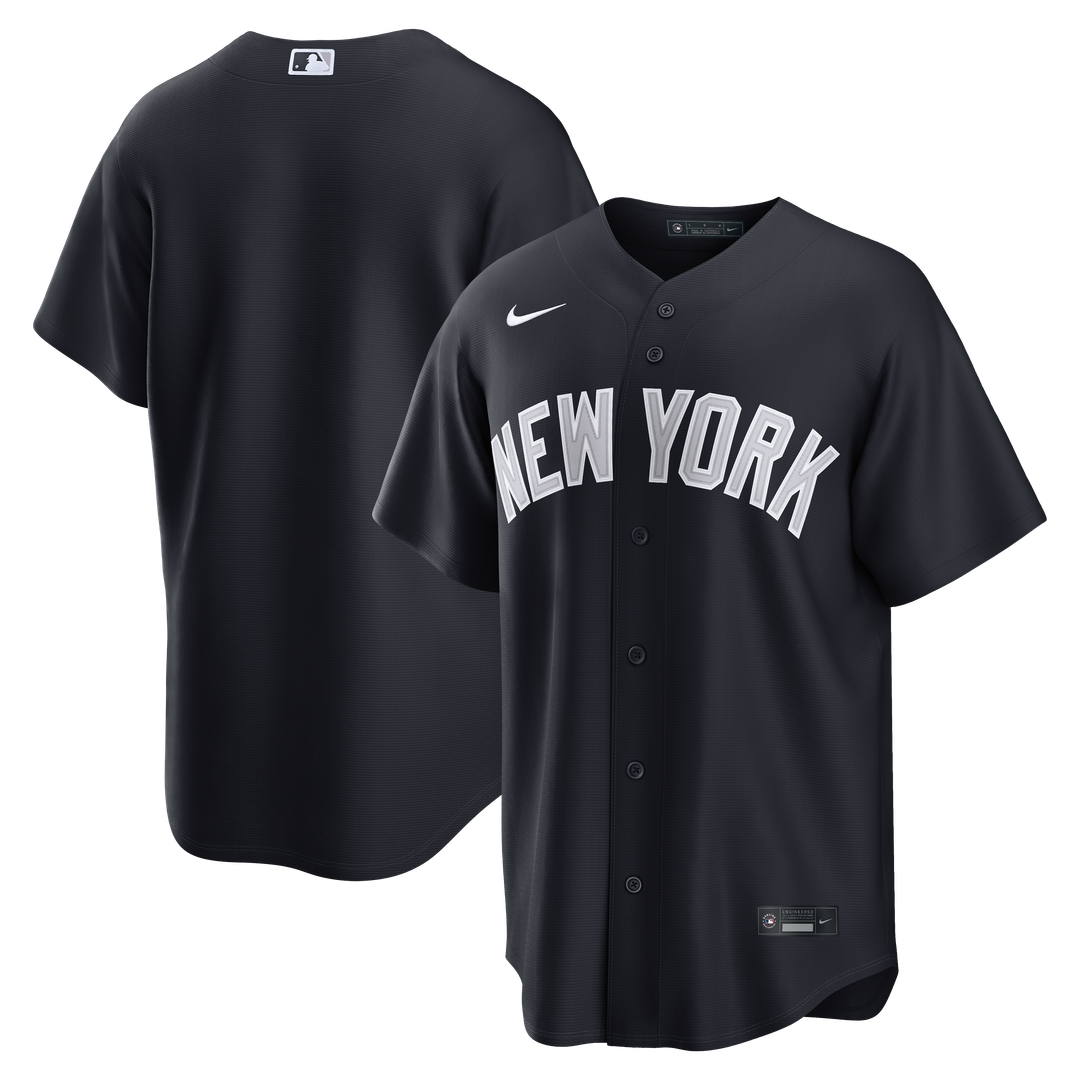 New York Yankees Nike Alternate Replica Jersey - Navy Official MLB Team Apparel Baseball Fan Gear