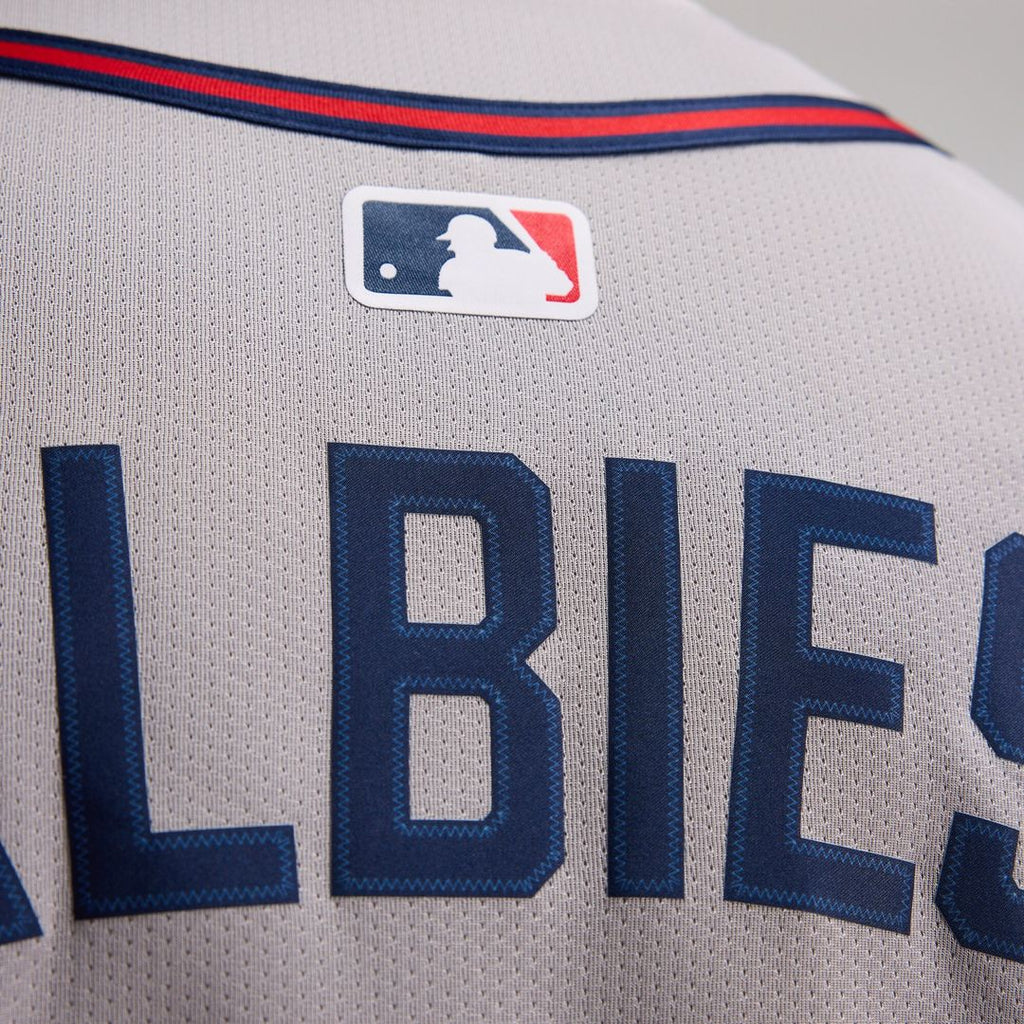 Ozzie Albies Atlanta Braves Nike Road Limited Player Jersey - Gray Official MLB Team Apparel Baseball Fan Gear