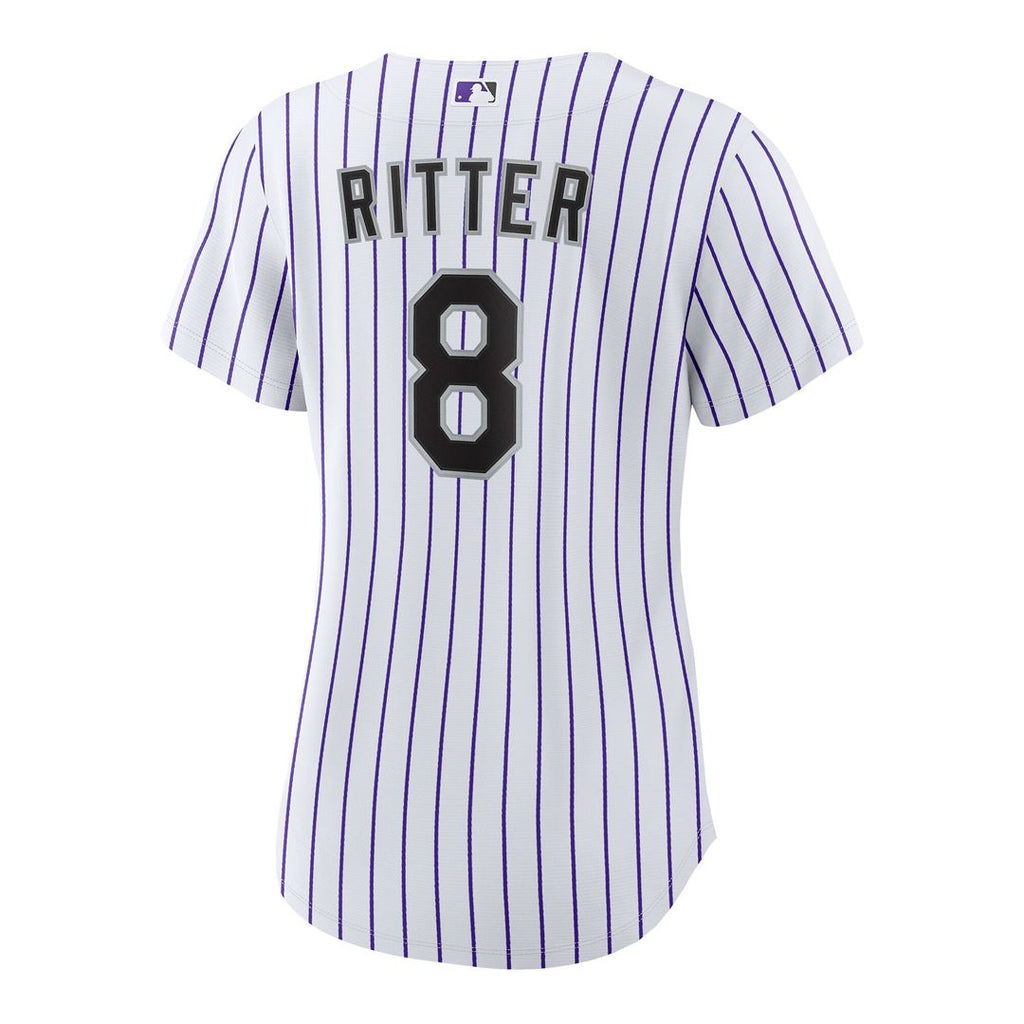 Ryan Ritter Colorado Rockies Nike Women's Home Replica Jersey - White Official MLB Team Apparel Baseball Fan Gear