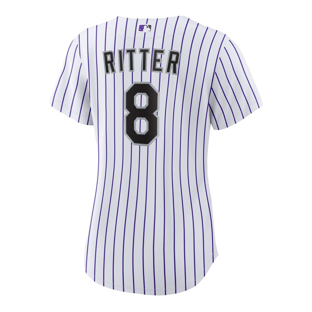 Ryan Ritter Colorado Rockies Nike Women's Home Replica Jersey - White Official MLB Team Apparel Baseball Fan Gear