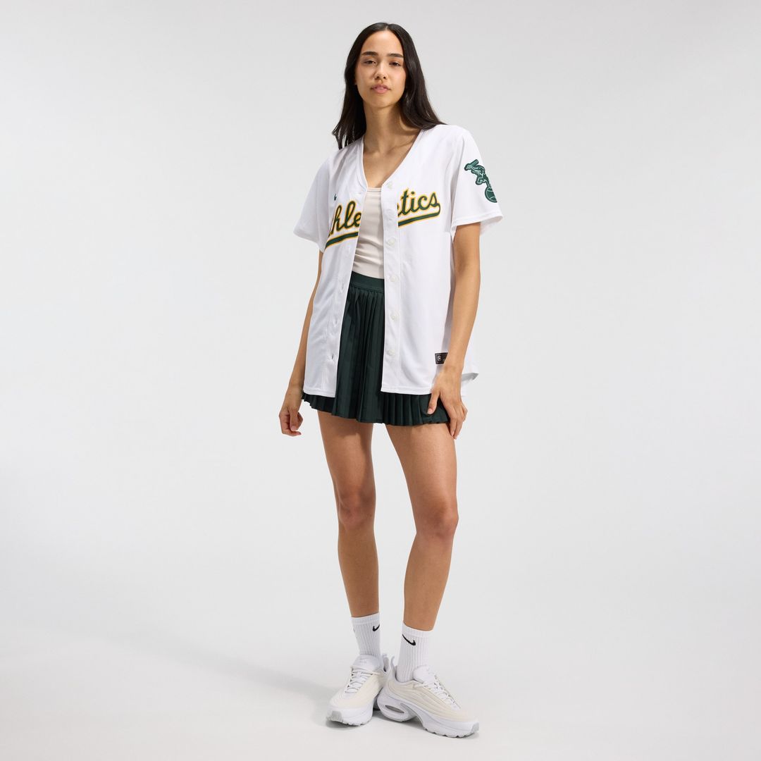 Athletics Nike Women's Home Limited Jersey – White Official MLB Team Apparel Baseball Fan Gear