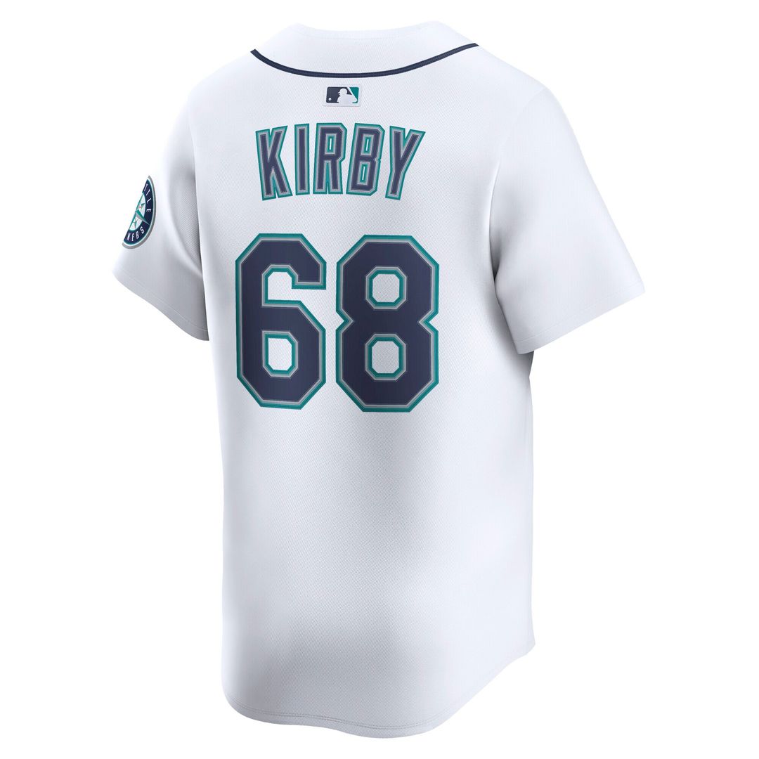 George Kirby Seattle Mariners Nike Home Limited Player Jersey - White Official MLB Team Apparel Baseball Fan Gear