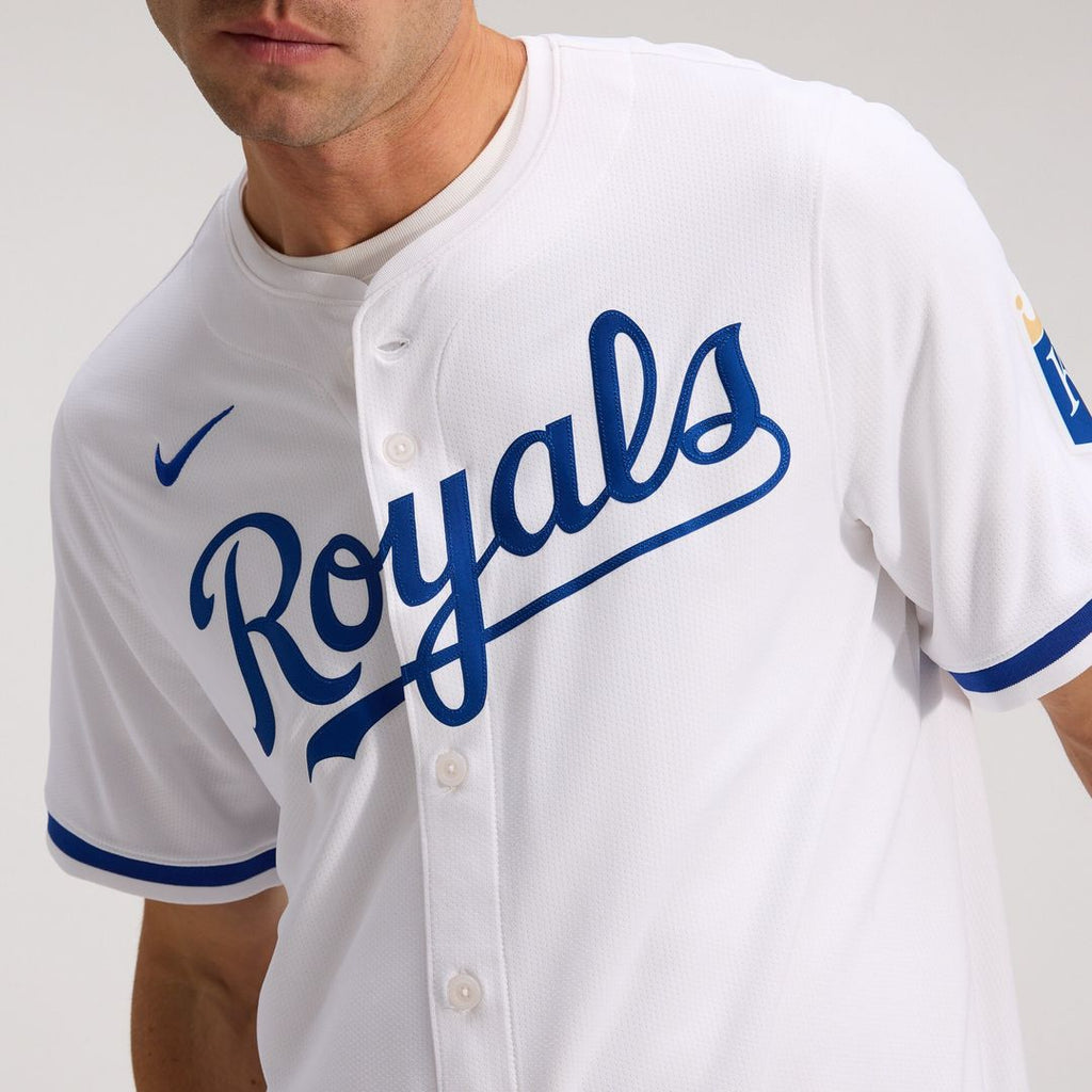 Kansas City Royals Nike Home Limited Jersey - White Official MLB Team Apparel Baseball Fan Gear