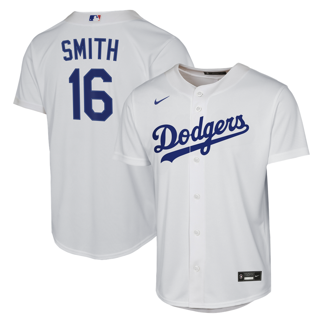 Will Smith Los Angeles Dodgers Nike Youth Home Replica Jersey - White Official MLB Team Apparel Baseball Fan Gear