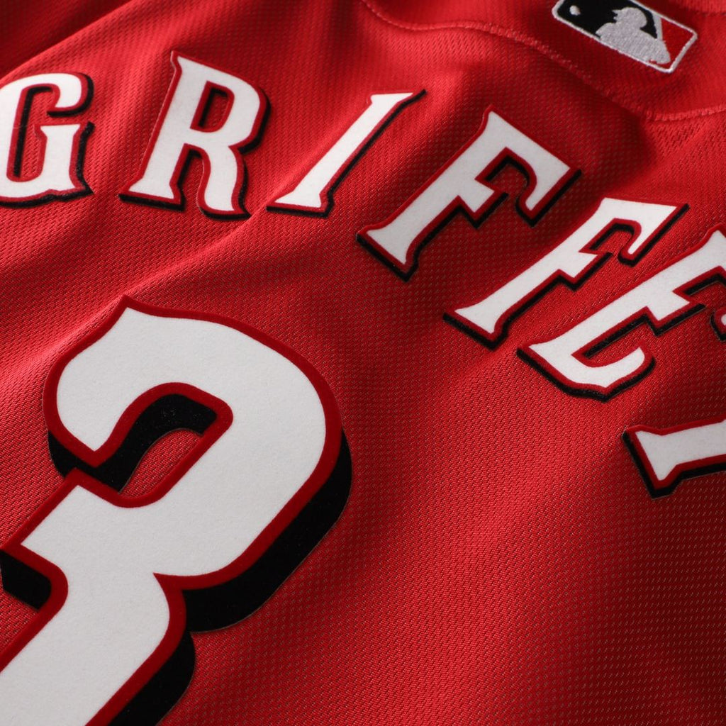 Ken Griffey Jr. Cincinnati Reds Mitchell & Ness Authentic Batting Practice Jersey - Red Official MLB Team Apparel Baseball Fan Gear
