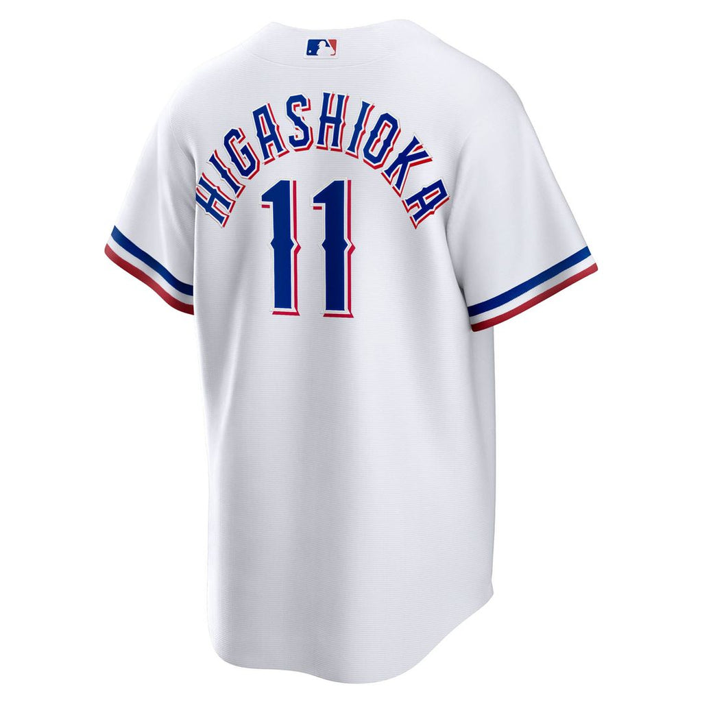 Kyle Higashioka Texas Rangers Nike Home Replica Jersey - White Official MLB Team Apparel Baseball Fan Gear