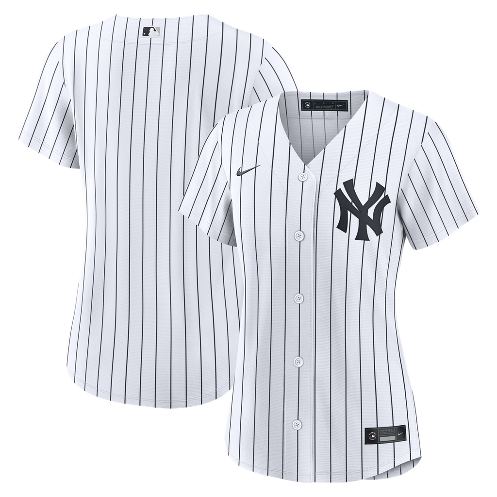 New York Yankees Nike Women's Home Replica Jersey - White Official MLB Team Apparel Baseball Fan Gear