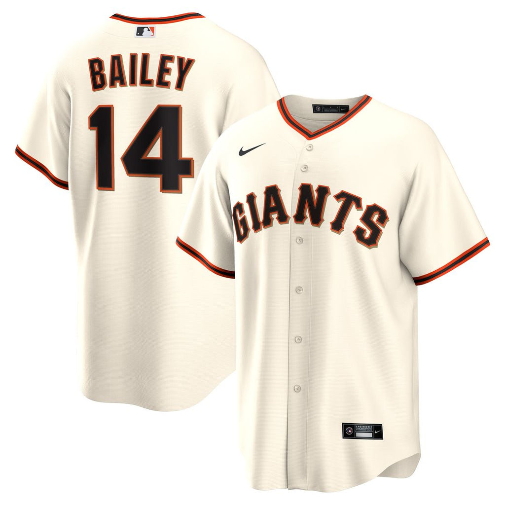 Patrick Bailey San Francisco Giants Nike Home Replica Jersey - Cream Official MLB Team Apparel Baseball Fan Gear