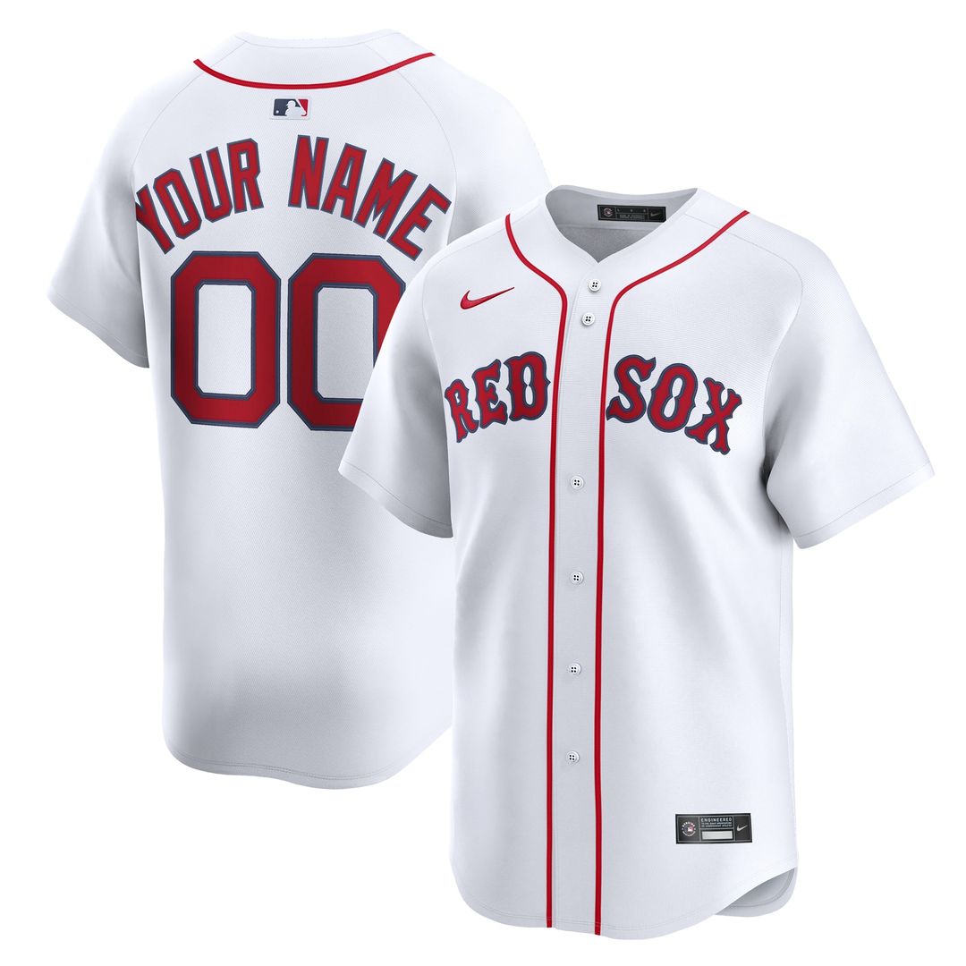 Boston Red Sox Nike Alternate Limited Custom Jersey - Red Official MLB Team Apparel Baseball Fan Gear