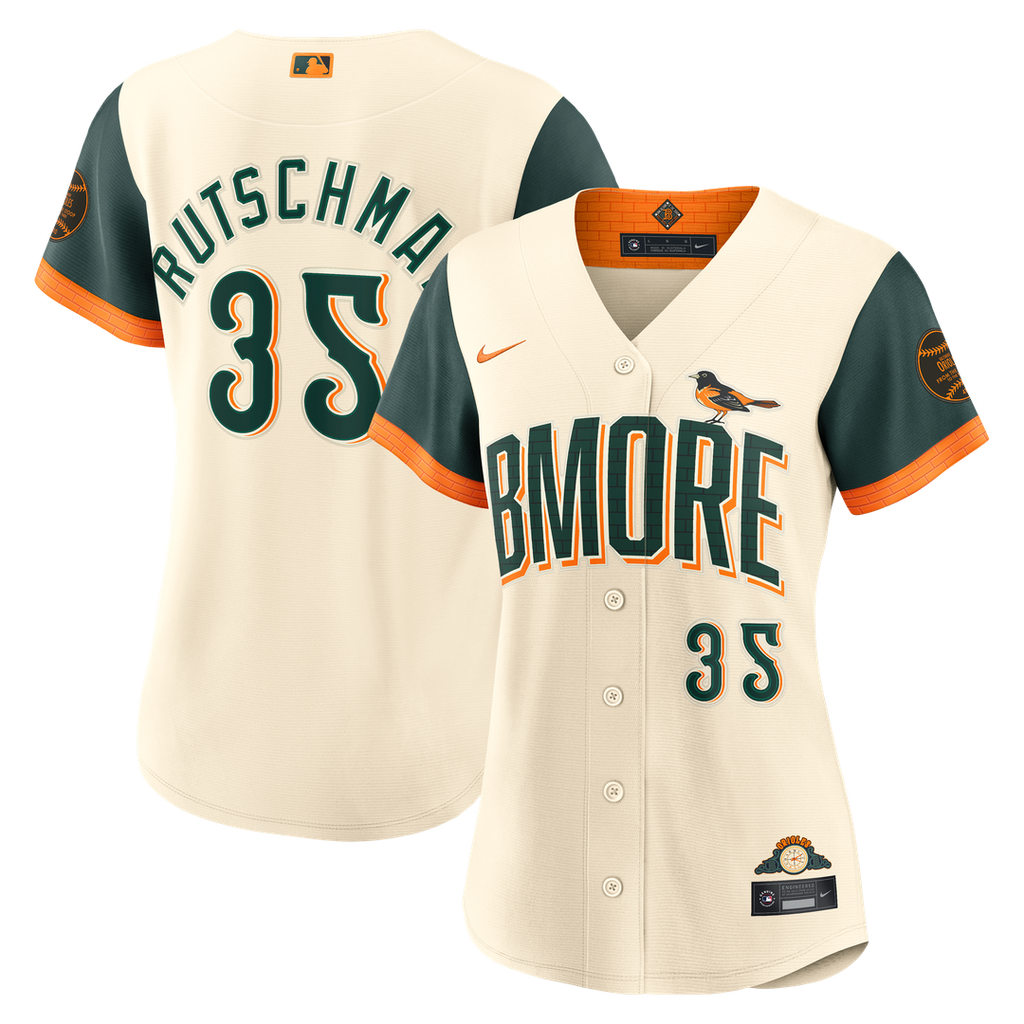 Adley Rutschman Baltimore Orioles Nike Women's 2026 City Connect Stadium Jersey - Cream Official MLB Team Apparel Baseball Fan Gear