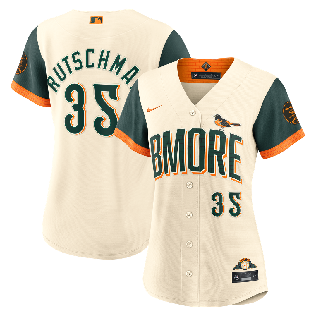 Adley Rutschman Baltimore Orioles Nike Women's 2026 City Connect Stadium Jersey - Cream Official MLB Team Apparel Baseball Fan Gear