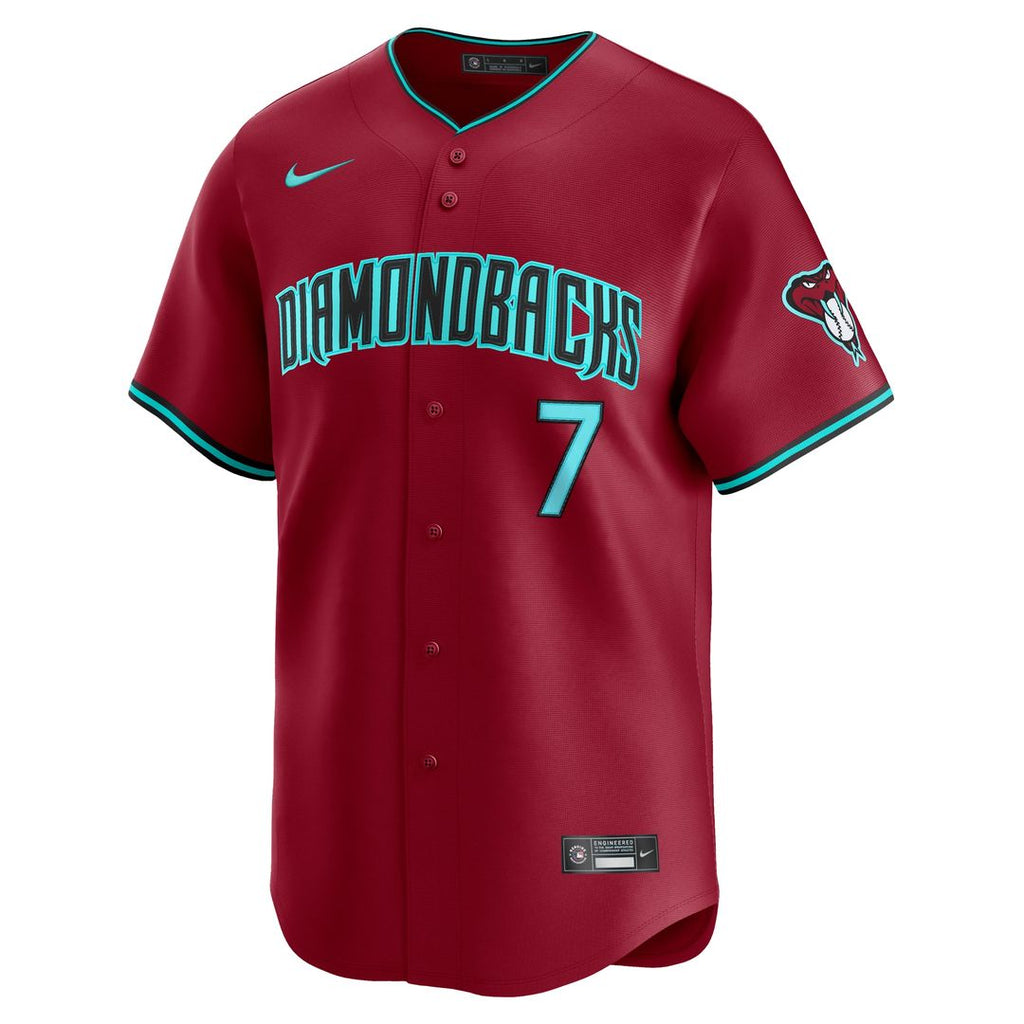 Corbin Carroll Arizona Diamondbacks Nike Alternate Limited Jersey - Red Official MLB Team Apparel Baseball Fan Gear