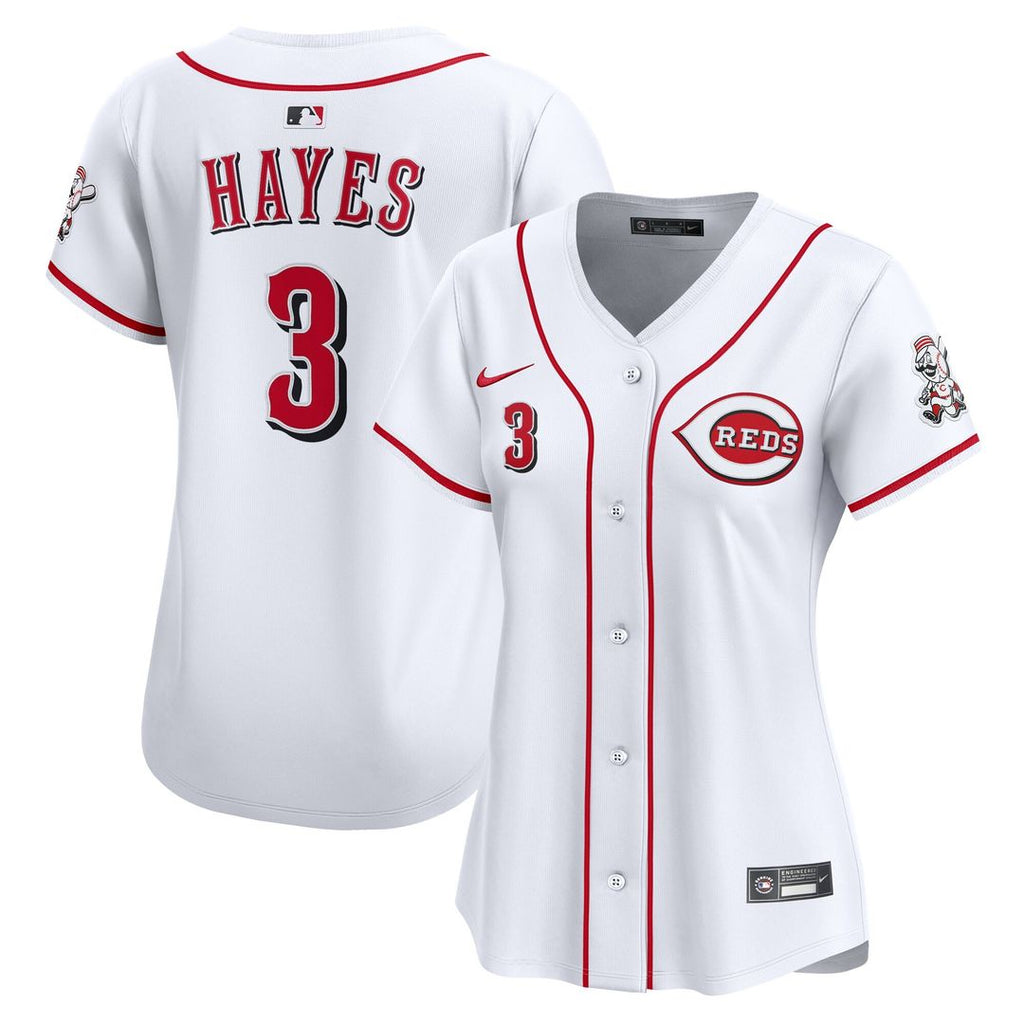 Ke'Bryan Hayes Cincinnati Reds Nike Women's Home Limited Player Jersey - White Official MLB Team Apparel Baseball Fan Gear