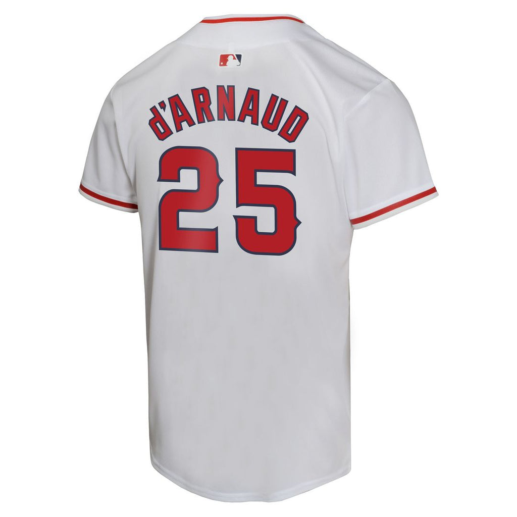 Travis d'Arnaud Los Angeles Angels Nike Youth Home Game Player Jersey - White Official MLB Team Apparel Baseball Fan Gear