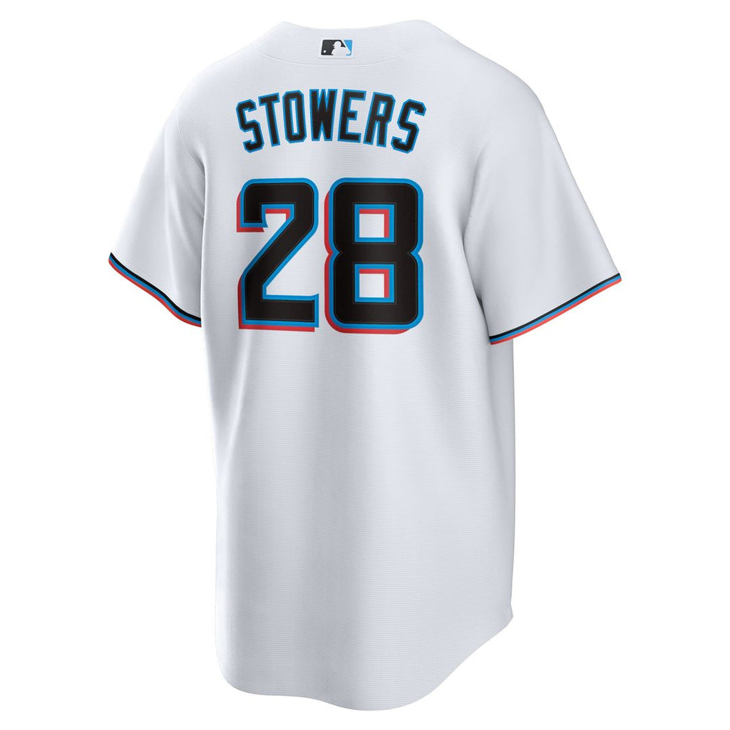 Kyle Stowers Miami Marlins Nike Home Replica Jersey - White Official MLB Team Apparel Baseball Fan Gear