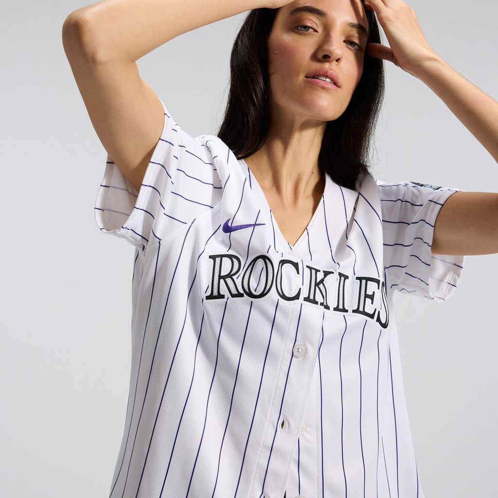 Colorado Rockies Nike Women's Home Limited Jersey - White Official MLB Team Apparel Baseball Fan Gear