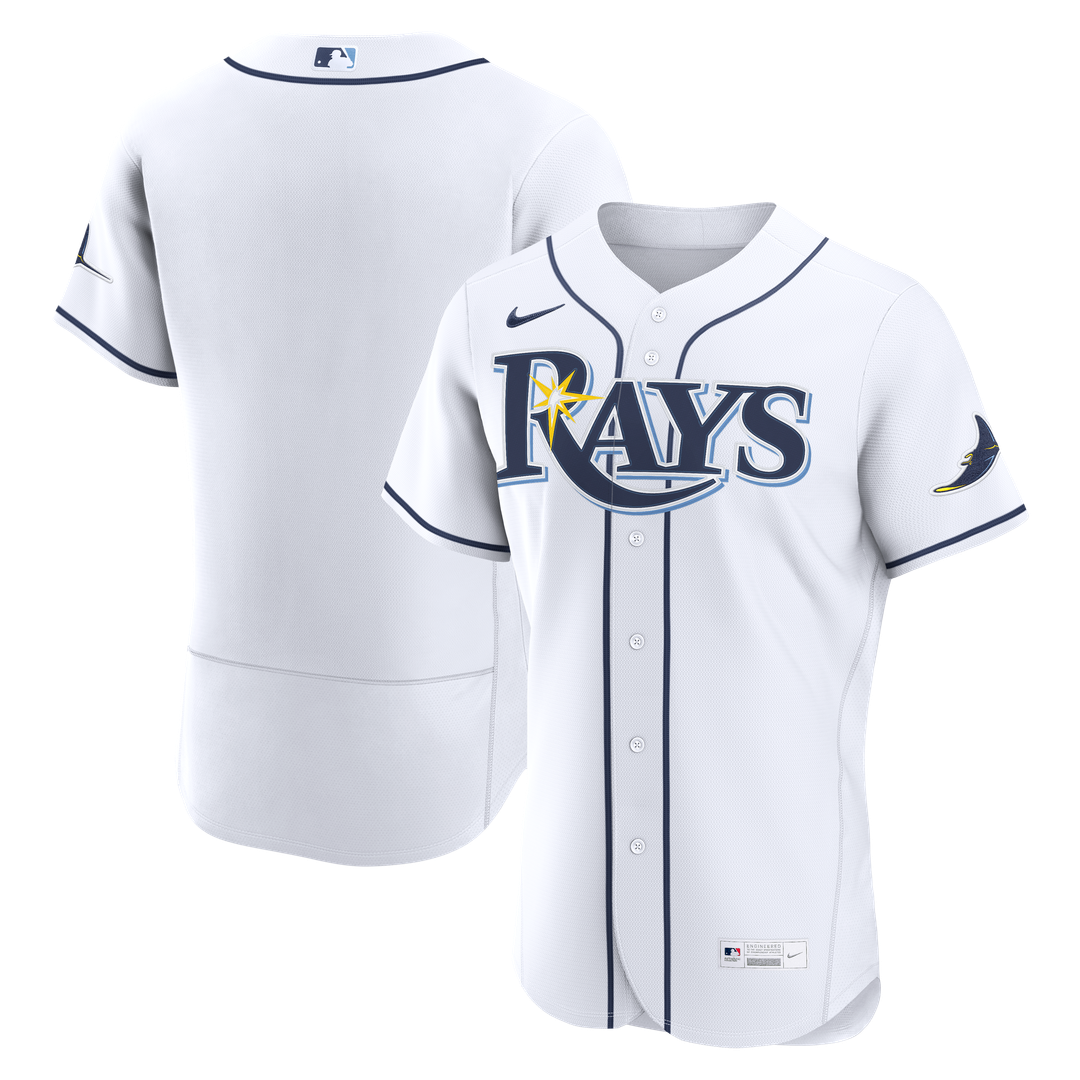 Tampa Bay Rays Nike Home Authentic Jersey - White Official MLB Team Apparel Baseball Fan Gear