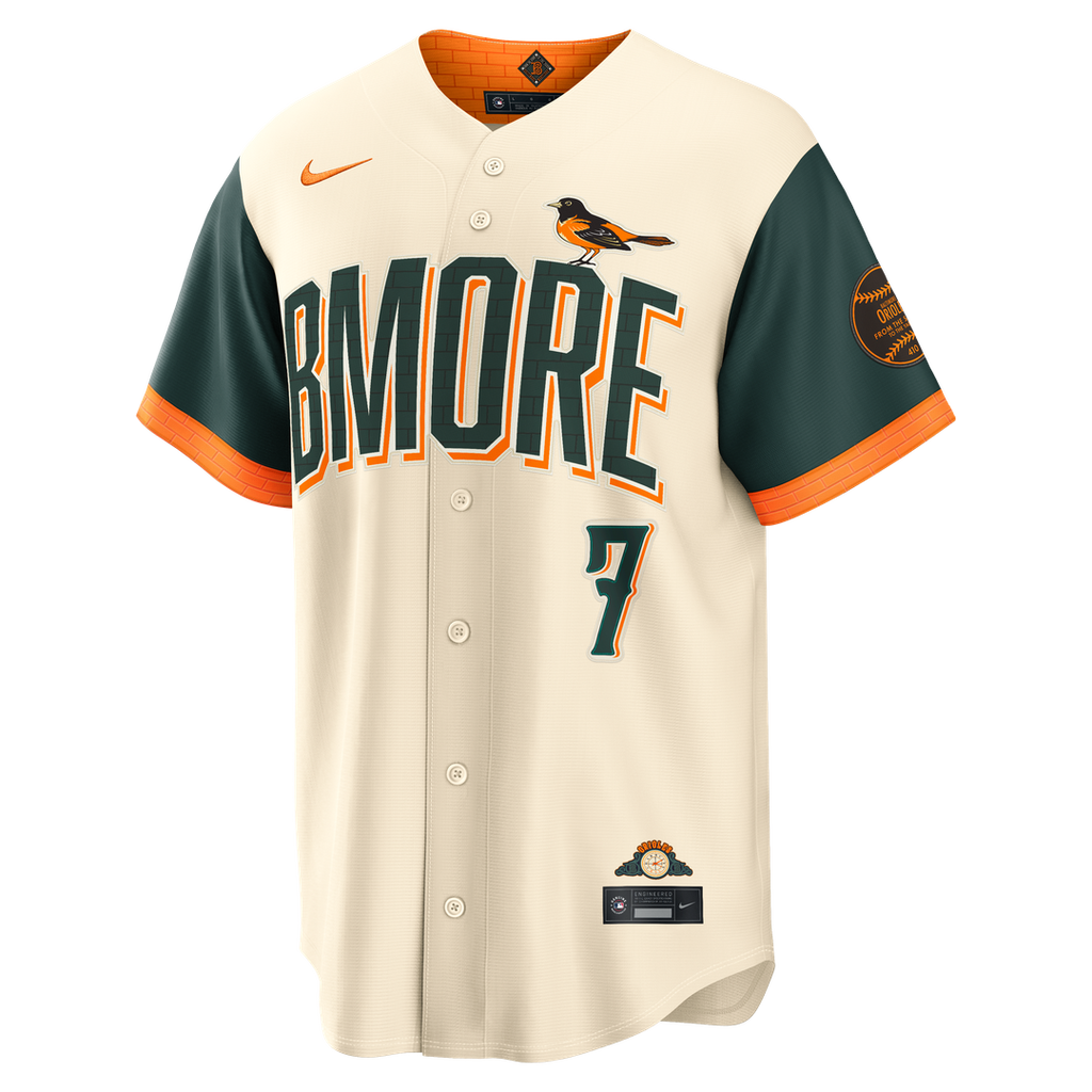 Jackson Holliday Baltimore Orioles Nike 2026 City Connect Stadium Jersey - Cream Official MLB Team Apparel Baseball Fan Gear