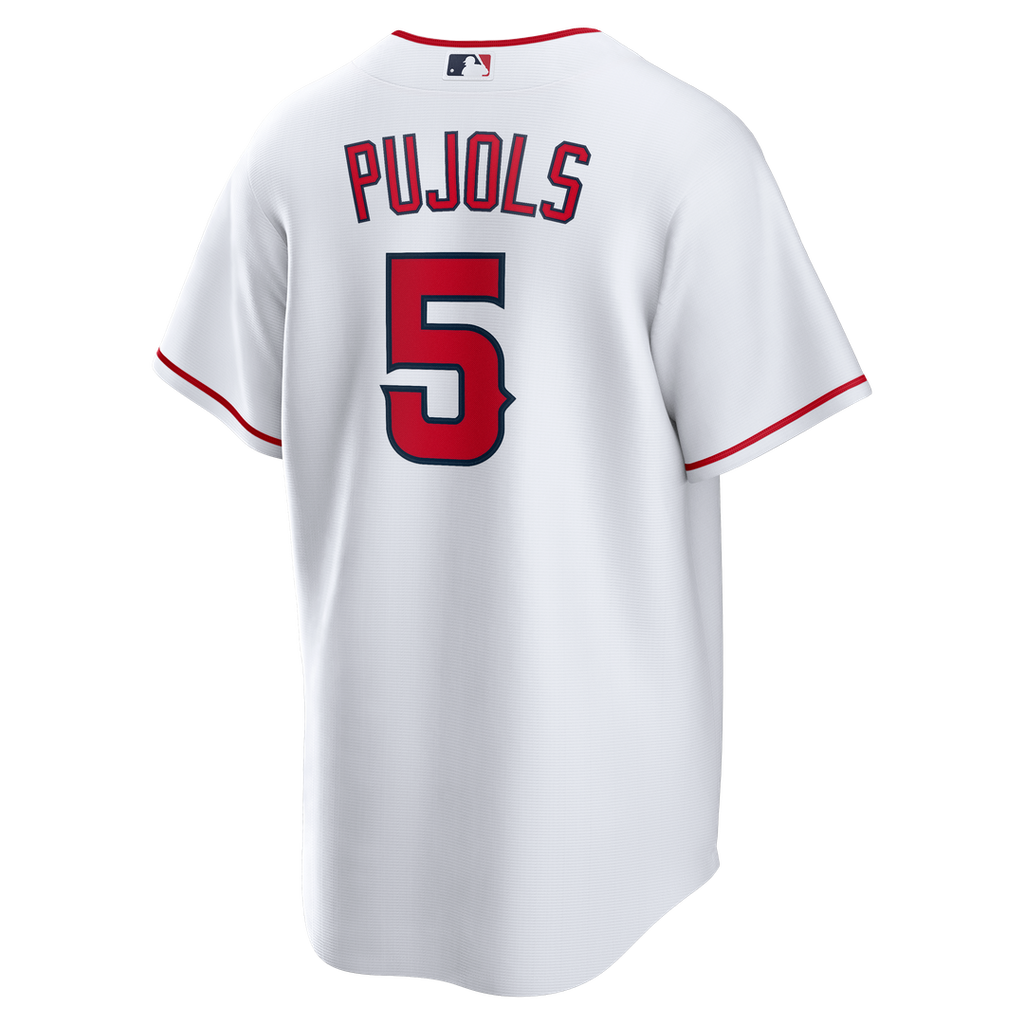 Albert Pujols Los Angeles Angels Nike Home Retired Player Replica Jersey - White Official MLB Team Apparel Baseball Fan Gear