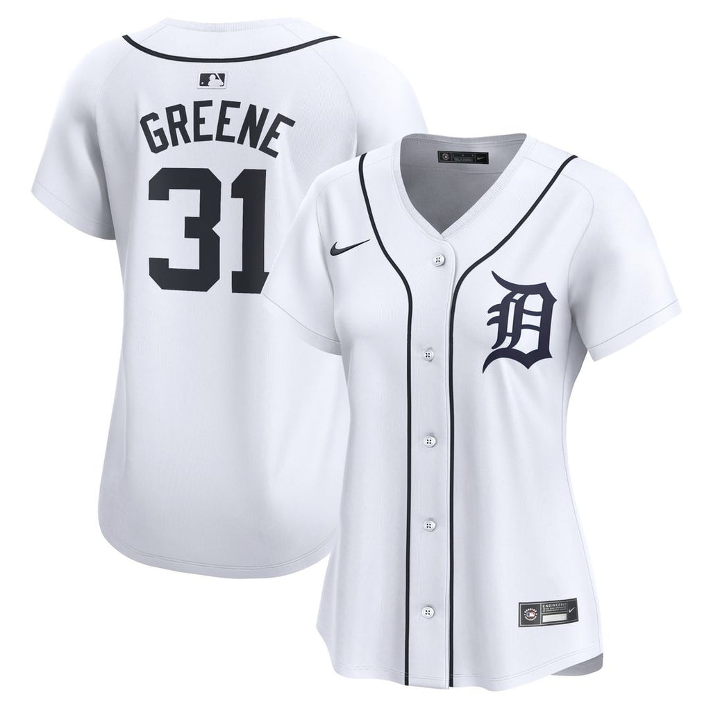 Riley Greene Detroit Tigers Nike Women's Home Limited Player Jersey - White Official MLB Team Apparel Baseball Fan Gear