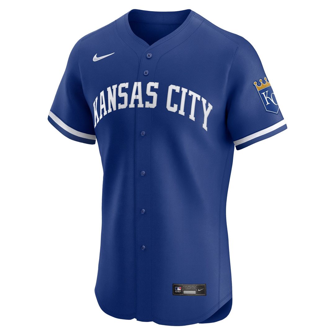 Kansas City Royals Nike Home Elite Jersey - White Official MLB Team Apparel Baseball Fan Gear