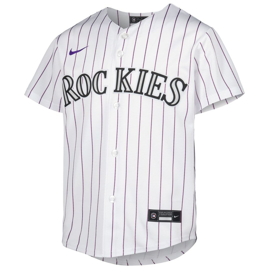 Kris Bryant Colorado Rockies Nike Youth Alternate Replica Player Jersey - White Official MLB Team Apparel Baseball Fan Gear