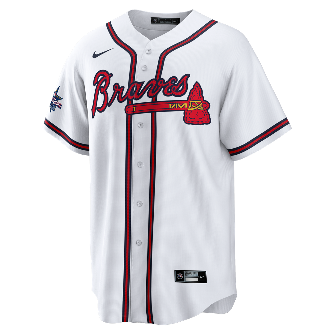 Deion Sanders Atlanta Braves Nike Home Retired Player Replica Jersey - White Official MLB Team Apparel Baseball Fan Gear