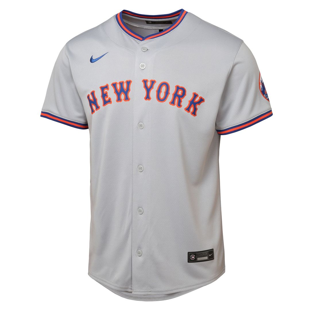 New York Mets Youth Road Limited Jersey - Gray Official MLB Team Apparel Baseball Fan Gear