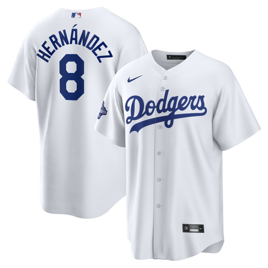 Enrique Hernández Los Angeles Dodgers Nike Home 2025 World Series Champions Replica Jersey - White Official MLB Team Apparel Baseball Fan Gear