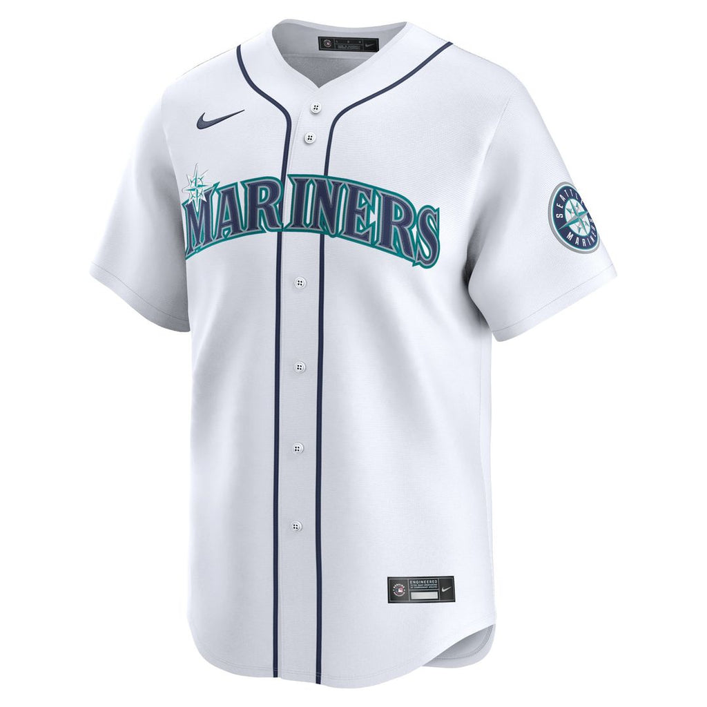 Cal Raleigh Seattle Mariners Nike Home Limited Player Jersey - White Official MLB Team Apparel Baseball Fan Gear