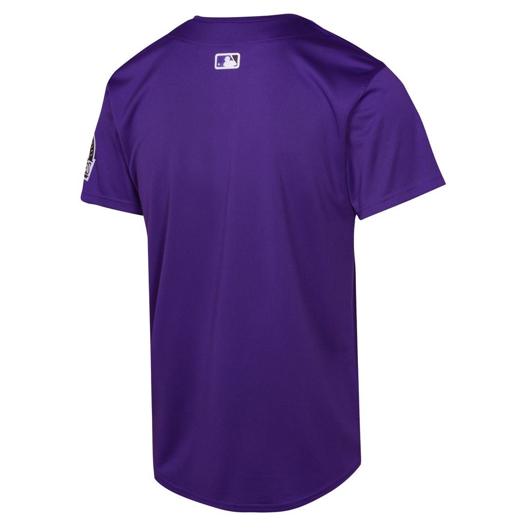 Colorado Rockies Nike Youth Alternate Limited Jersey - Purple Official MLB Team Apparel Baseball Fan Gear