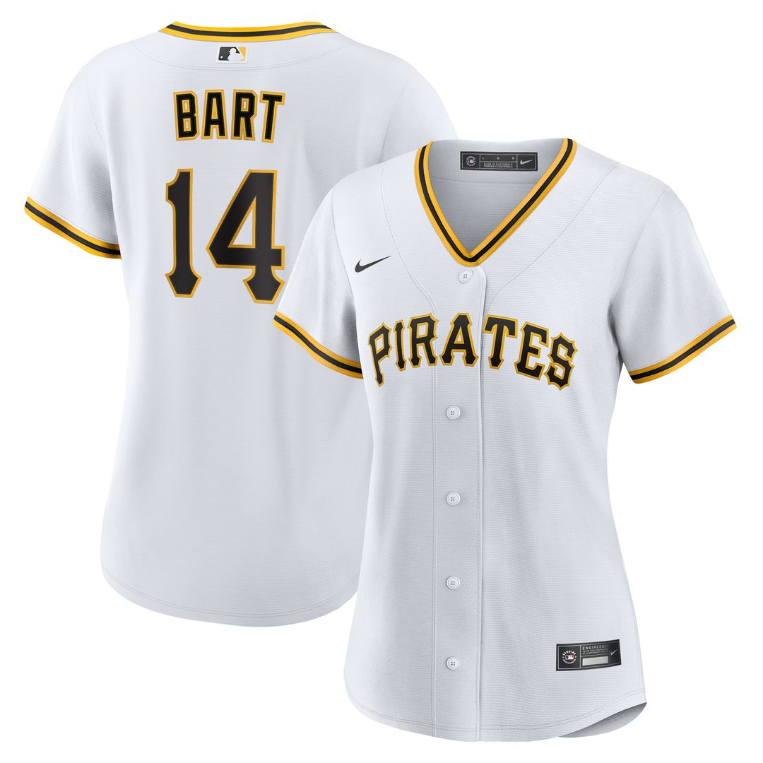 Joey Bart Pittsburgh Pirates Nike Women's Home Replica Jersey - White Official MLB Team Apparel Baseball Fan Gear