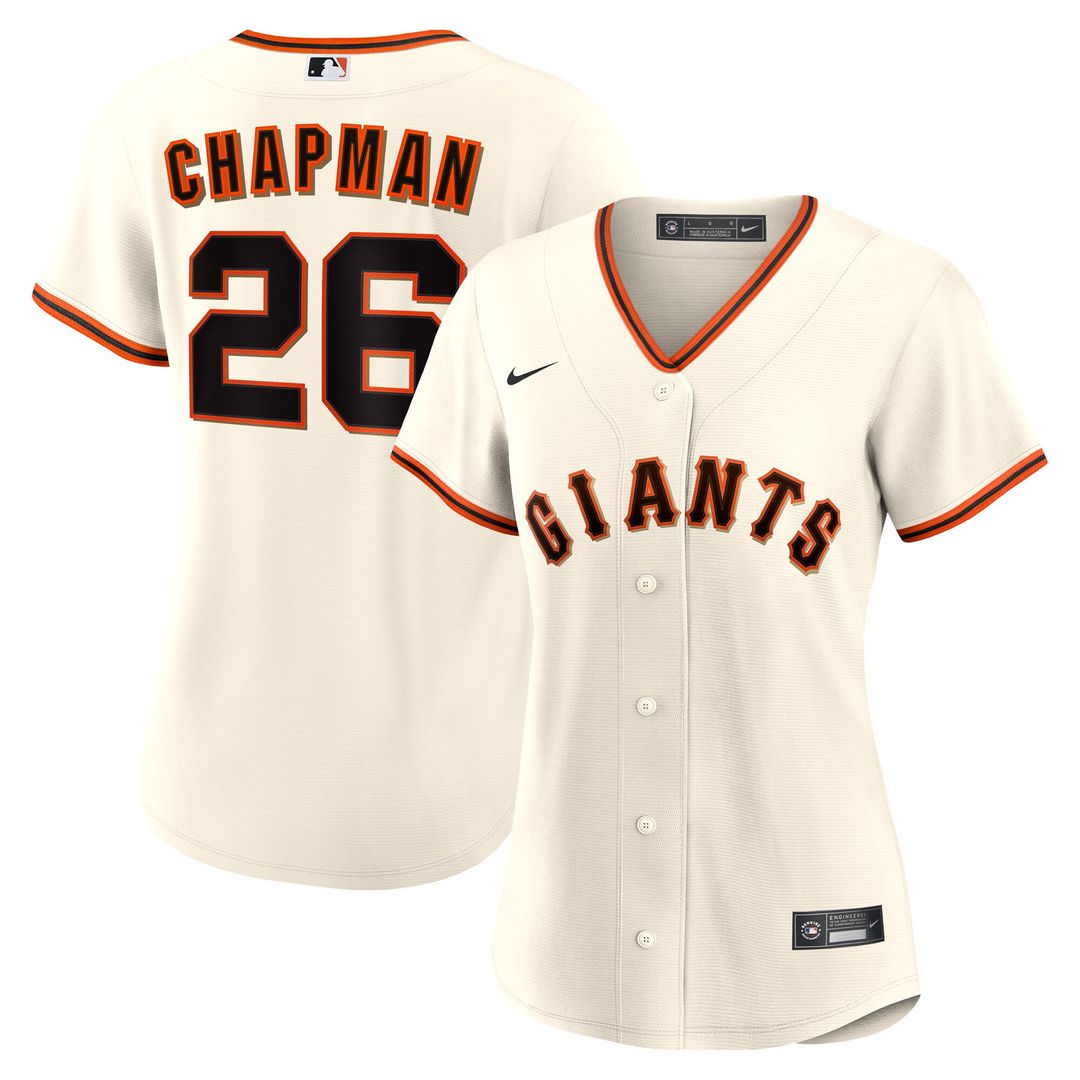 Matt Chapman San Francisco Giants Nike Women's Home Replica Jersey - Cream Official MLB Team Apparel Baseball Fan Gear