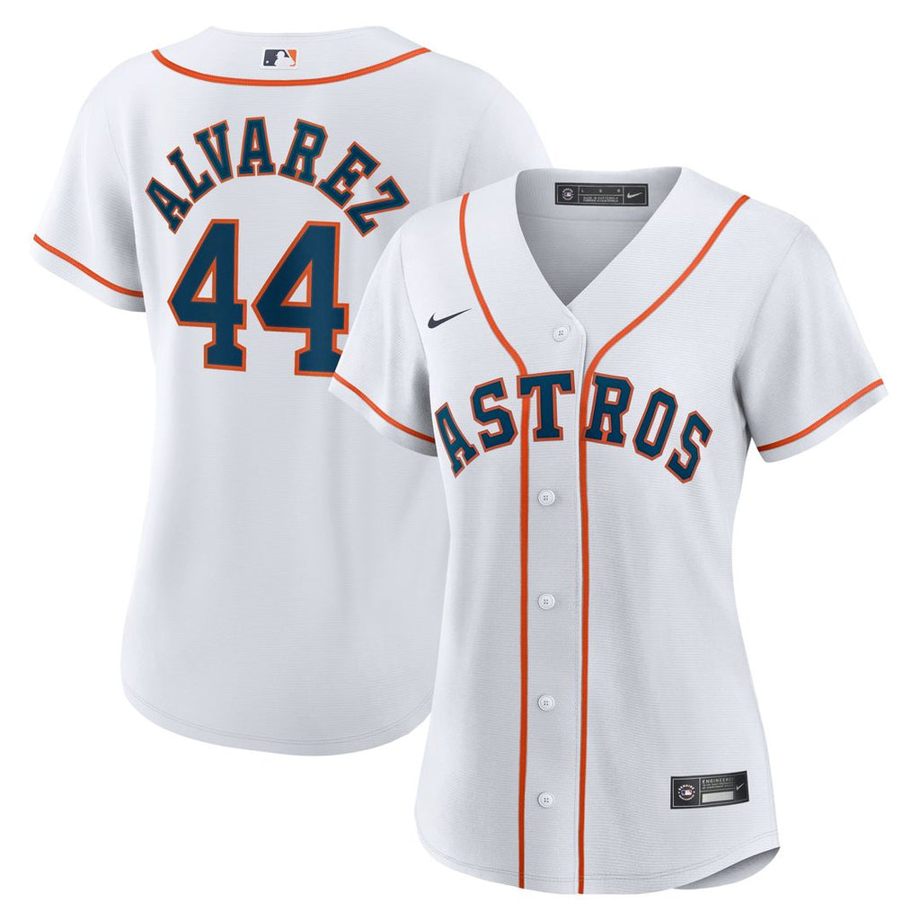 Yordan Alvarez Houston Astros Nike Women's Home Replica Jersey - White Official MLB Team Apparel Baseball Fan Gear