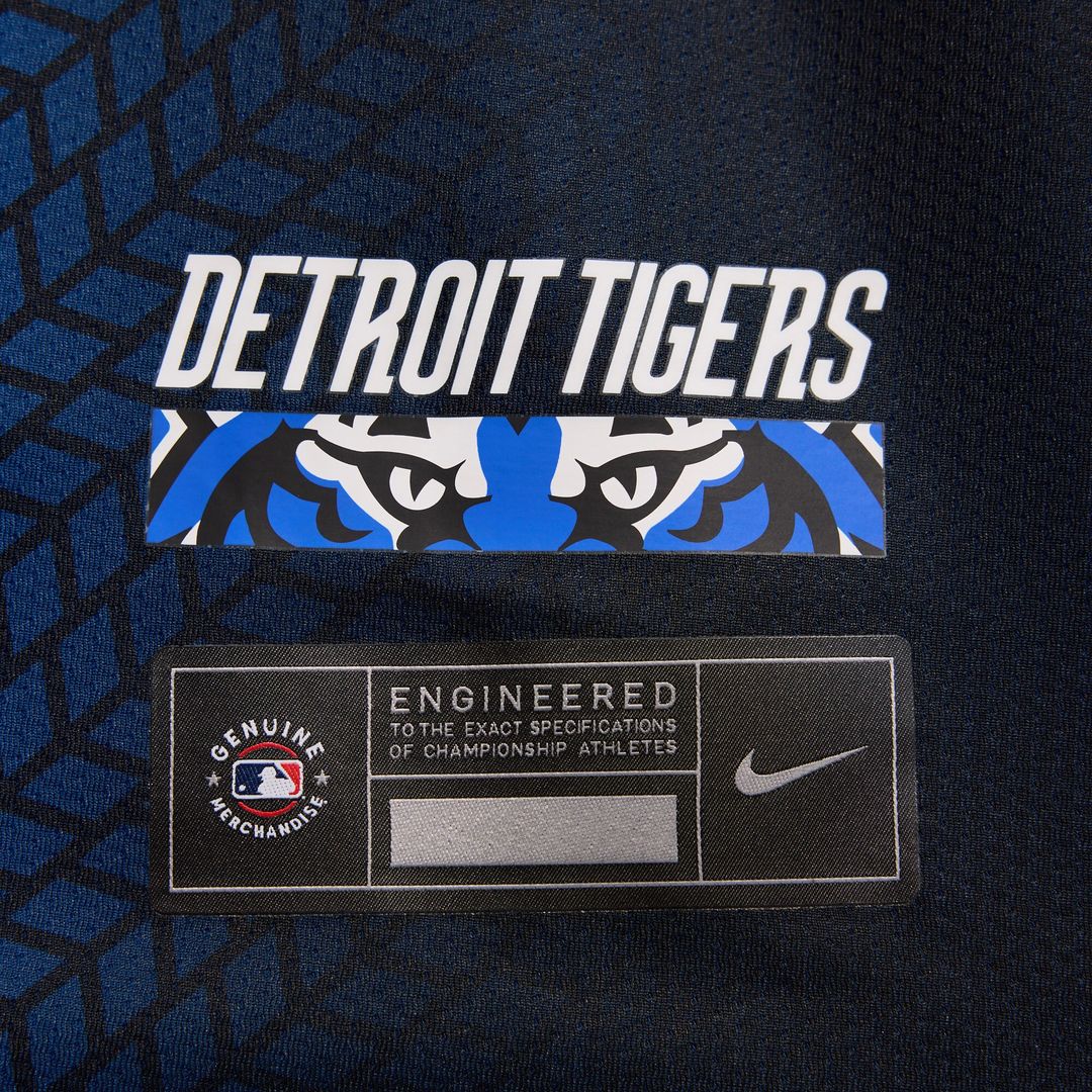 Detroit Tigers Nike City Connect Limited Jersey - Blue Official MLB Team Apparel Baseball Fan Gear
