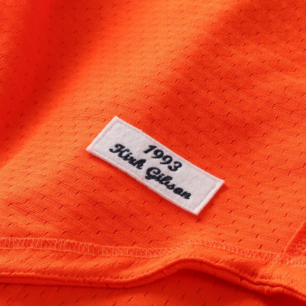Kirk Gibson Detroit Tigers Mitchell & Ness Cooperstown Collection Mesh Batting Practice Button-Up Jersey - Orange Official MLB Team Apparel Baseball F