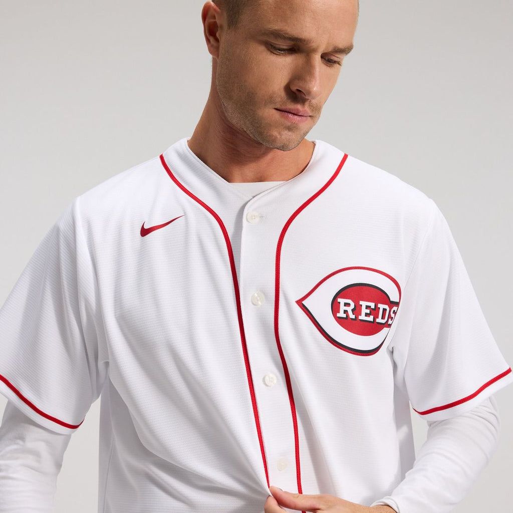 Cincinnati Reds Nike Home Replica Team Jersey - White Official MLB Team Apparel Baseball Fan Gear