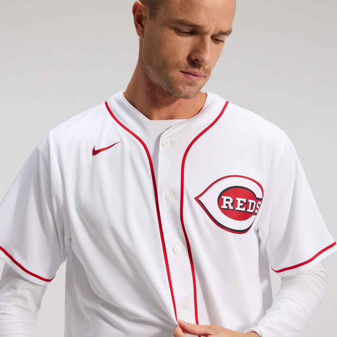 Cincinnati Reds Nike Home Replica Team Jersey - White Official MLB Team Apparel Baseball Fan Gear