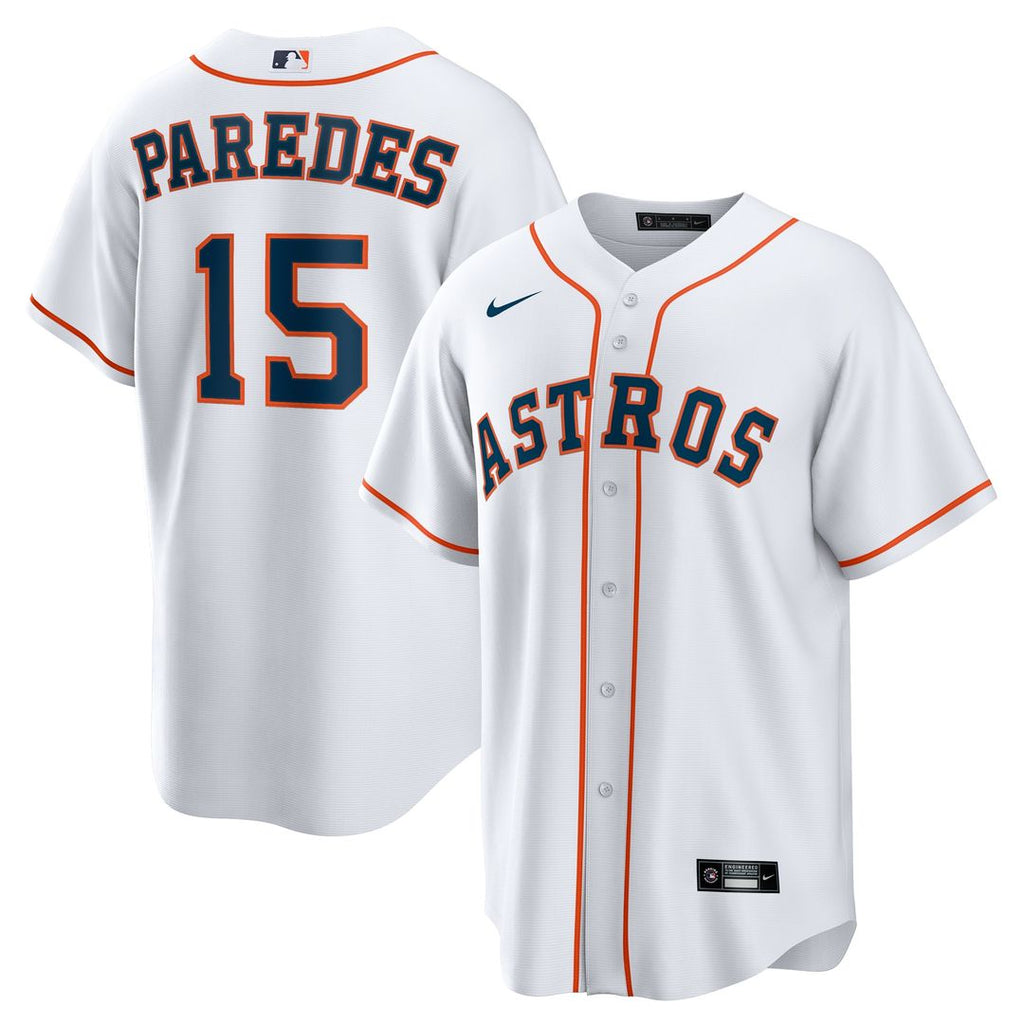Isaac Paredes Houston Astros Nike Home Replica Jersey - White Official MLB Team Apparel Baseball Fan Gear