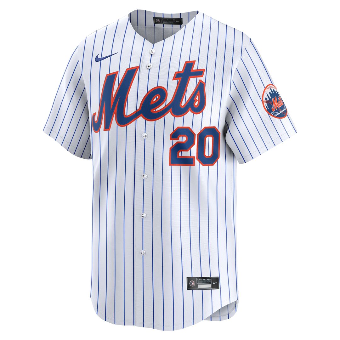 Pete Alonso New York Mets Nike Home Limited Jersey - White Official MLB Team Apparel Baseball Fan Gear