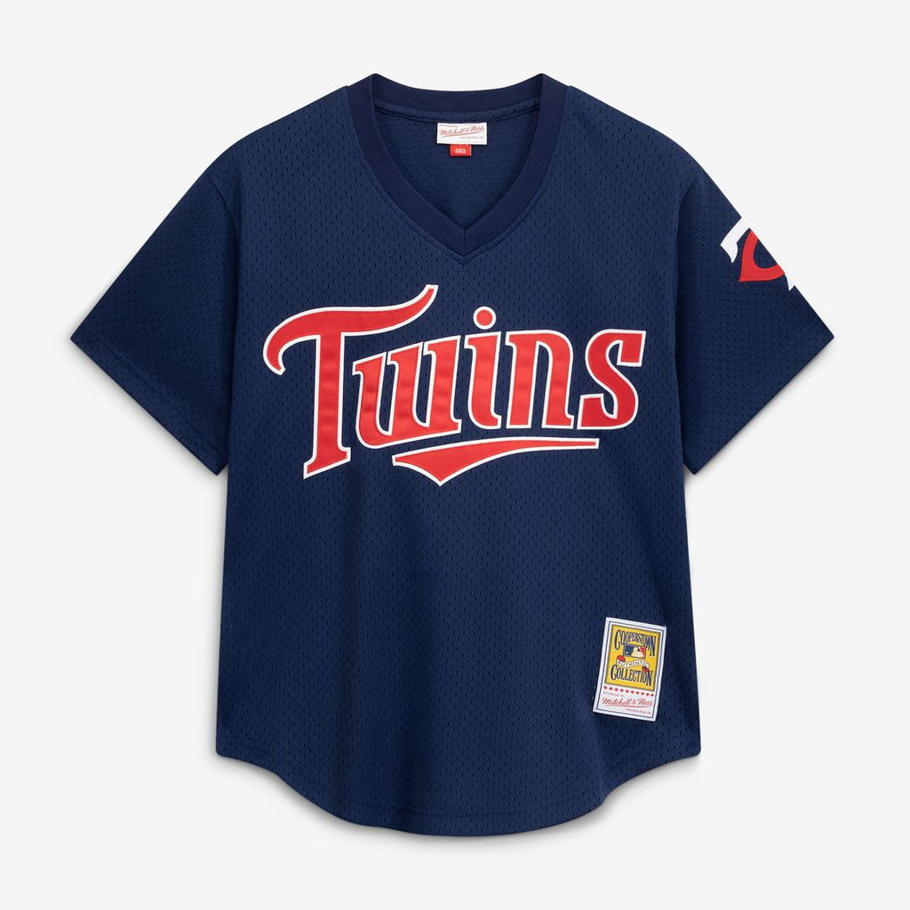 David Ortiz Minnesota Twins Mitchell & Ness 2002 Cooperstown Collection Mesh Batting Practice Jersey - Navy Official MLB Team Apparel Baseball Fan Gea