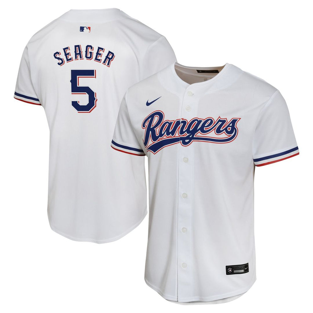 Corey Seager Texas Rangers Nike Youth Home Game Player Jersey - White Official MLB Team Apparel Baseball Fan Gear